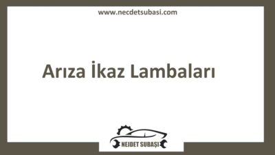 Courier Arıza Lambaları