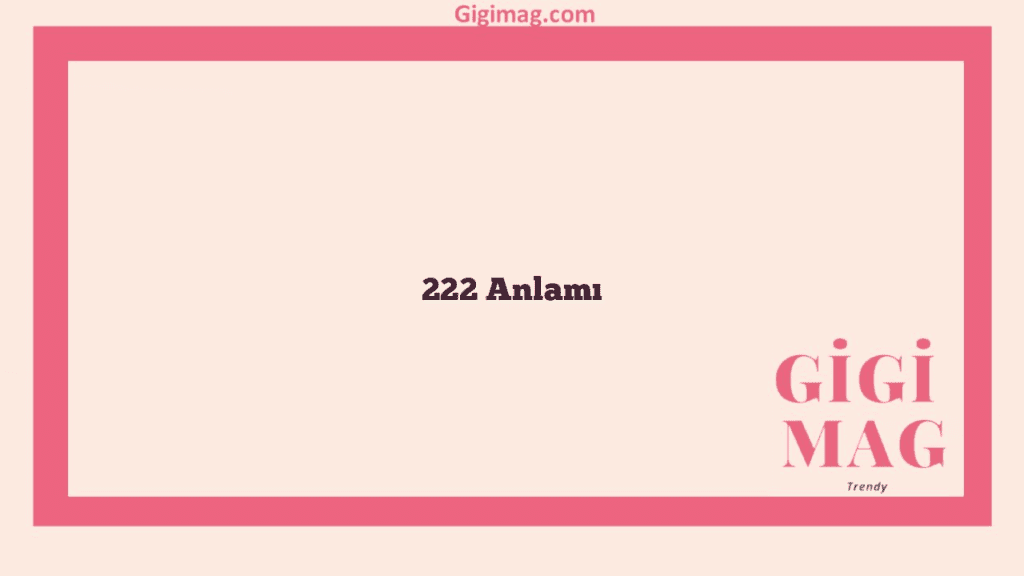 222 Anlamı