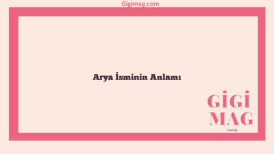 Arya İsminin Anlamı