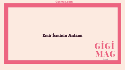 Emir İsminin Anlamı