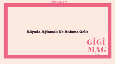 Rüyada Ağlamak Ne Anlama Gelir